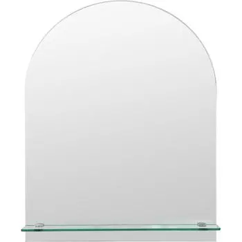 Зеркало для ванной Omega Glass NNKP201M с полкой 40x50 см арка