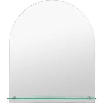Зеркало для ванной Omega Glass NNKP211М с полкой 50x60 см арка