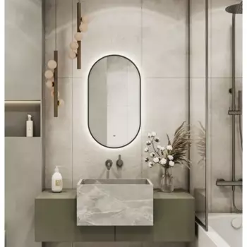 Зеркало в ванную комнату Velor 45x80 см с подсветкой