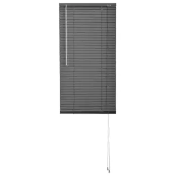 Жалюзи 70x160 см алюминий цвет серый