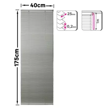 Жалюзи Inspire Epona 40x175 см алюминий цвет серый