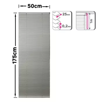 Жалюзи Inspire Epona 50x175 см алюминий цвет серый