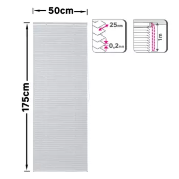 Жалюзи Inspire Epona 50x175 см алюминий цвет белый