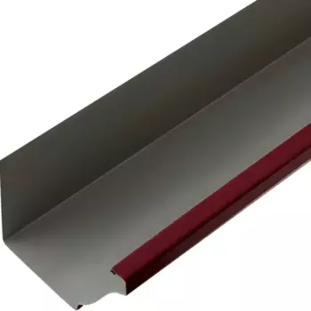 Желоб прямоугольный 2 м 120x86 мм цвет красный