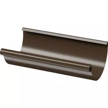Желоб водосточный Dacha 125 мм 2 м цвет коричневый