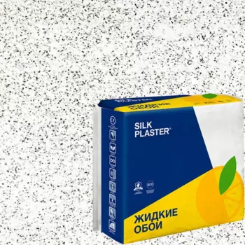 Жидкие обои Silk Plaster Absolute А230 1.05 кг цвет серебристо-белый