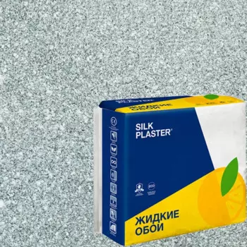 Жидкие обои Silk Plaster Absolute А254 1.05 кг цвет серо-зеленый