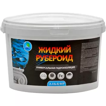 Жидкий рубероид Элькор Профи цвет серый 2.5 кг