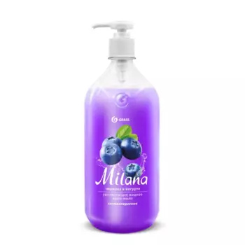Жидкое крем-мыло Grass Milana Черника 1 л