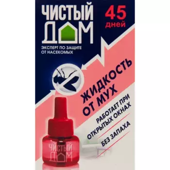 Жидкость от мух и комаров Чистый Дом 45 дней 40 мл