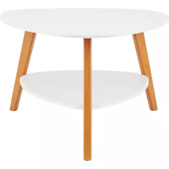 Журнальный стол Бруклин 77x50 см белый