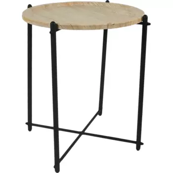 Журнальный столик круглый 47.8x51.6 см дуб санремо