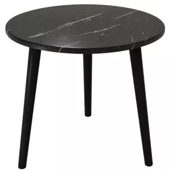 Журнальный столик круглый 50x50 см черный