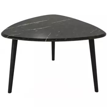 Журнальный столик треугольный 58x55 см черный