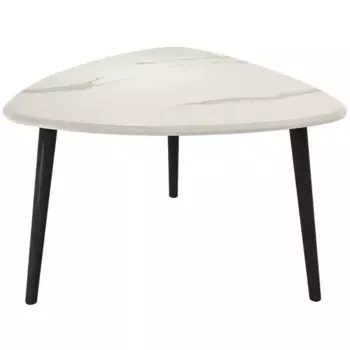 Журнальный столик треугольный 69x66 см белый