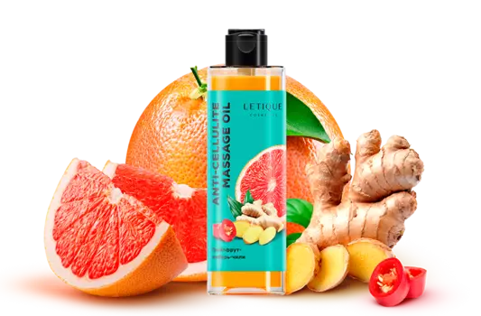Letique Антицеллюлитное масло ГРЕЙПФРУТ-ИМБИРЬ-ЧИЛИ, 200 мл