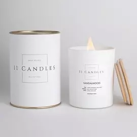 11 CANDLES Ароматическая свеча "Sandalwood" 225