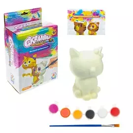 1TOY Набор для раскрашивания Сквиши Декор Котёнок
