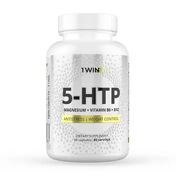 1WIN 5-НТР Гидрокситриптофан + Магний + Витамины В6 и В12 5-HTP Magnesium + Vitamin B6 + B12