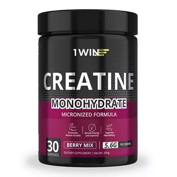 1WIN Креатин моногидрат вкус ягодный микс Creatine Monohydrate Micronized Formula