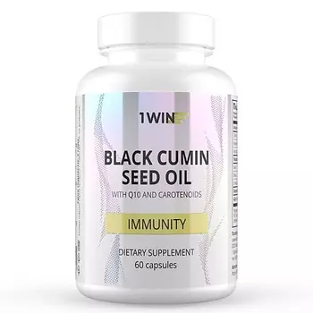 1WIN Масло черного тмина с Q10 и каротиноидами Dietary Supplement Black cumin seed oil with Q10 and carotenoids