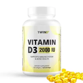 1WIN Витамин D3 в капсулах Vitamin D3 2000 IU