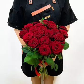 21 Красная роза 50 см