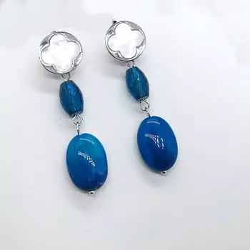 22 КАРАТА Серьги "Диско"