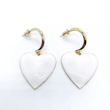 22 КАРАТА Серьги "Сердечные"