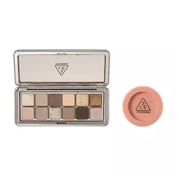 3CE Набор: Палетка теней New Take Eyeshadow Palette + Румяна Face Blush