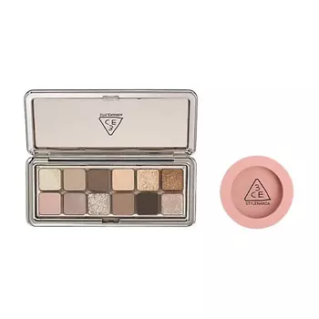 3CE Набор: Палетка теней New Take Eyeshadow Palette + Румяна Face Blush