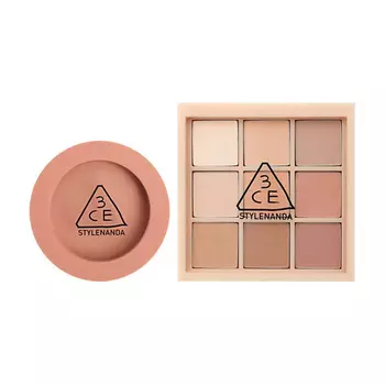 3CE Набор: Румяна Face Blush + Тени для век Multi Eye Color Palette