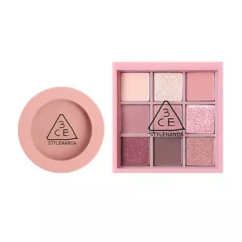 3CE Набор: Румяна Face Blush + Тени для век Multi Eye Color Palette