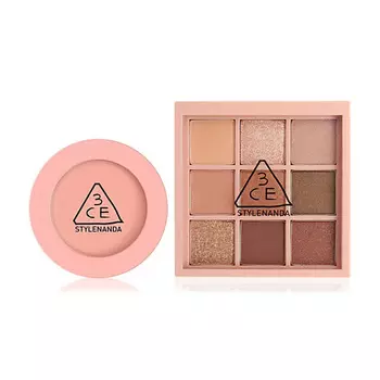 3CE Набор: Румяна Face Blush + Тени для век Multi Eye Color Palette