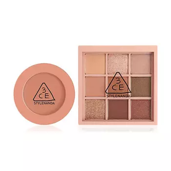 3CE Набор: Румяна Face Blush + Тени для век Multi Eye Color Palette