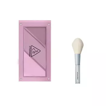 3CE Набор: Румяна Layer-it-all Blush Palette + Кисть для румян Blush Brush