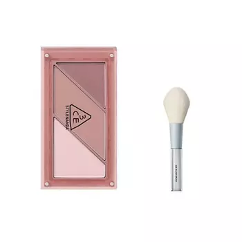 3CE Набор: Румяна Layer-it-all Blush Palette + Кисть для румян Blush Brush
