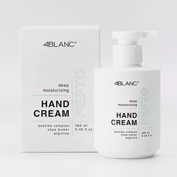 4BLANC Пептидный увлажняющий крем для рук для маникюра