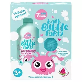 7DAYS Гель для душа, детский шампунь, набор косметики