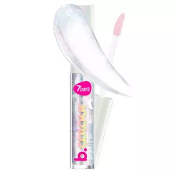 7DAYS Блеск для губ прозрачный, увеличение с блестками B.COLOUR