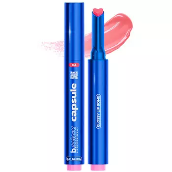 B.COLOUR PROFESSIONAL Блеск для губ розовый прозрачный увлажняющий CAPSULE