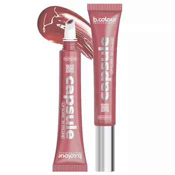B.COLOUR PROFESSIONAL Блеск для губ розовый увлажняющий, бальзам CAPSULE