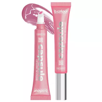 B.COLOUR PROFESSIONAL Блеск для губ розовый увлажняющий, бальзам CAPSULE