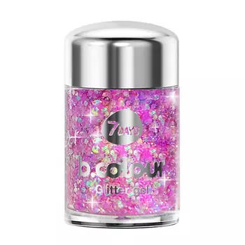 7DAYS Гель-глиттер для лица и тела mini b.colour Winter Edition