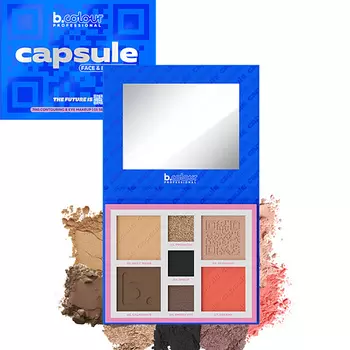 B.COLOUR PROFESSIONAL Хайлайтер для лица, пудра и румяна 7в1 CAPSULE