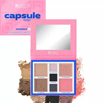 B.COLOUR PROFESSIONAL Хайлайтер для лица, пудра и румяна 7в1 CAPSULE