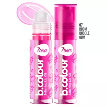 7DAYS Блеск для губ увлажняющий B.COLOUR Bubble gum