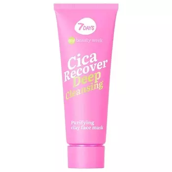 7DAYS Очищающая глиняная маска для лица с каолином, цинком и центеллой азиатской CICA RECOVER 80.0
