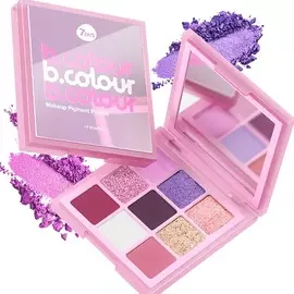 7DAYS Тени для век палетка матовые блестящие нюд