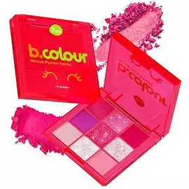 7DAYS Тени для век и глаз матовые сияющие с блестками неоновые